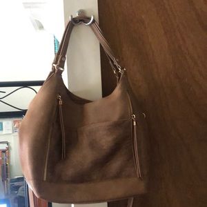 Crossbody or tote vegan leather w POCKETS